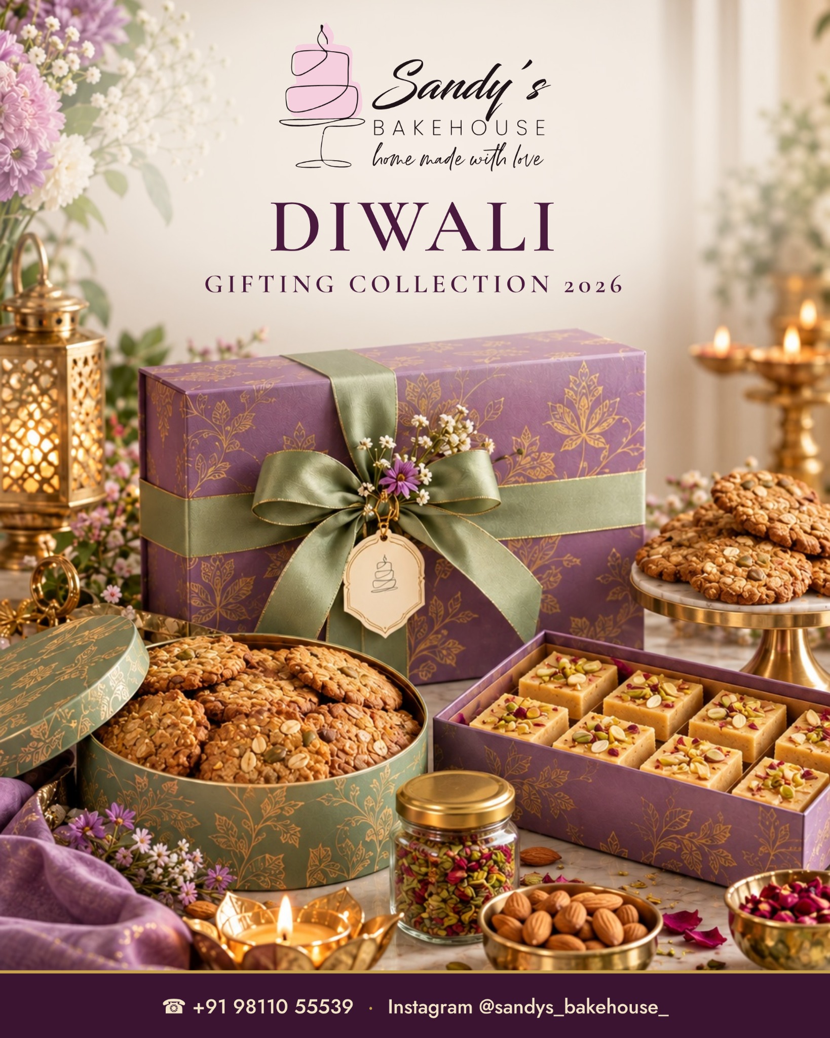 Sandy’s Bakehouse Diwali Gifting Collection 2026 catalogue cover
